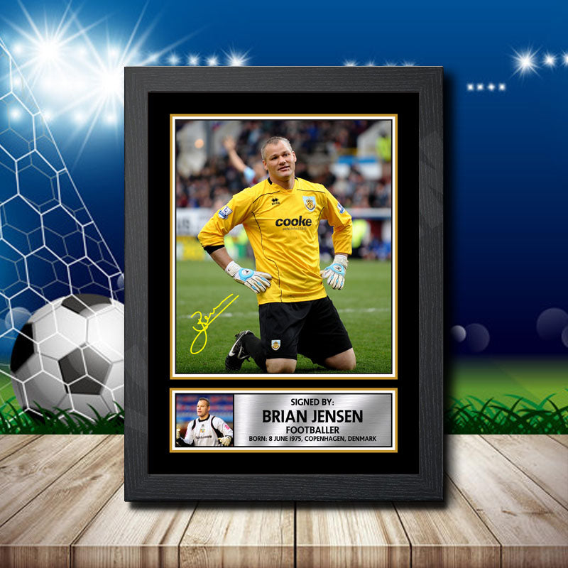 Brian Jensen Printed Signature Footballers Star Poster Print Framed Wall Art Gift – Brian Jensen Printed Signature Footballers Star Poster Print