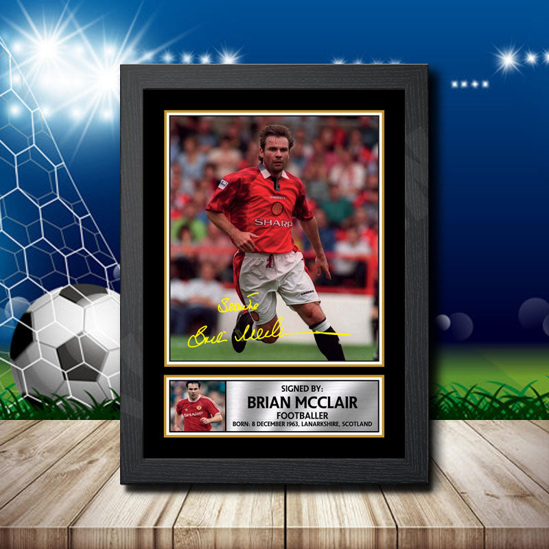 Brian Mcclair 1 Printed Signature Footballers Star Poster Print Framed Wall Art Gift β Brian Mcclair 1 Printed Signature Footballers Star Poster Print