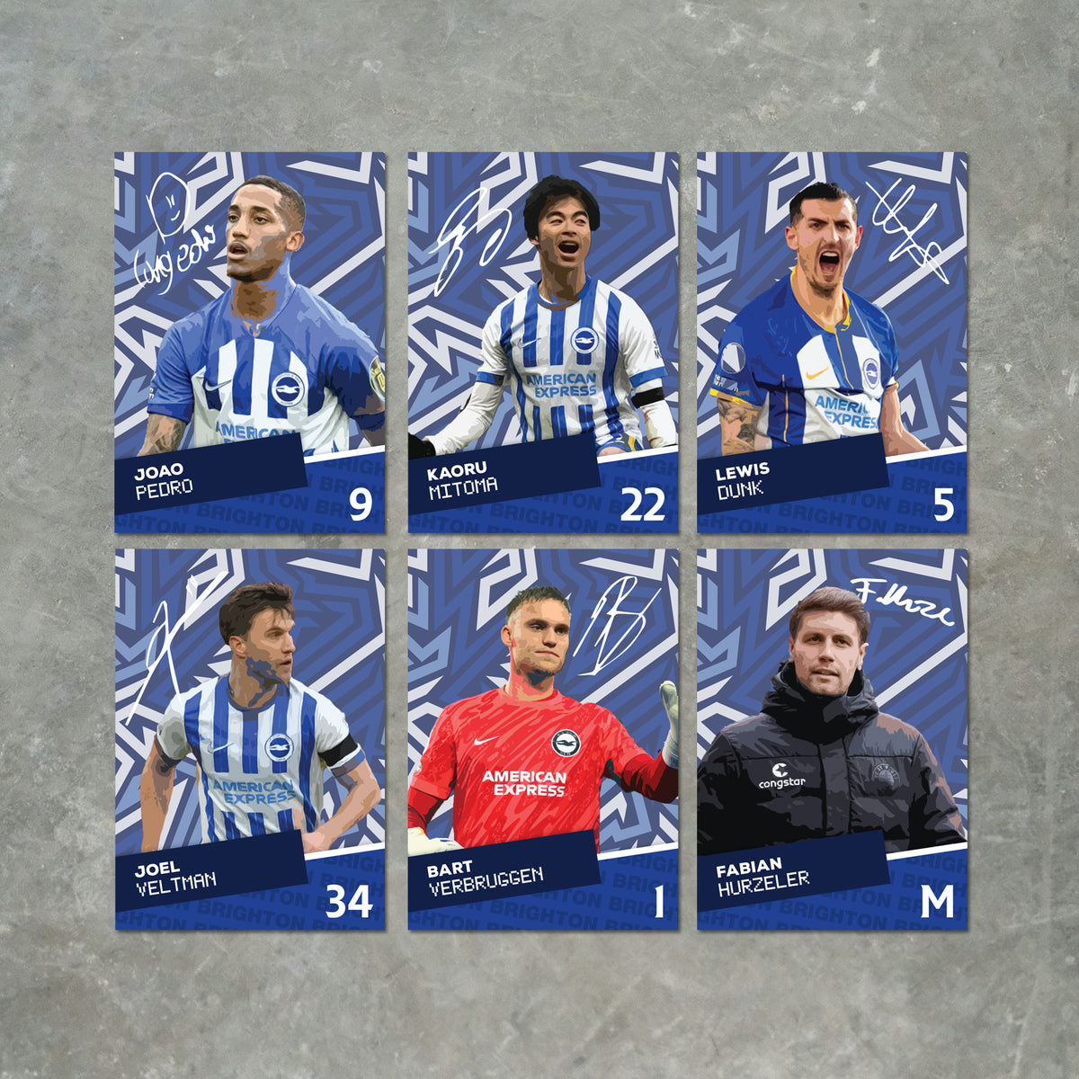 Brighton Players Printed Signature A6 Poster Pack