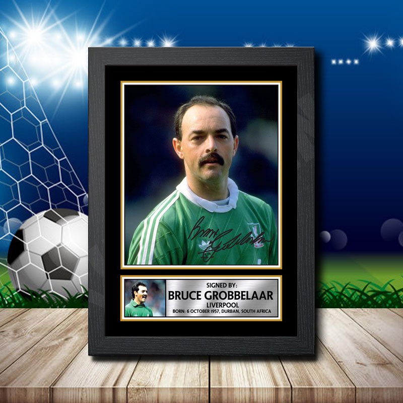 Bruce Grobbelaar 1 Printed Signature Footballers Star Poster Print Framed Wall Art Gift – Bruce Grobbelaar 1 Printed Signature Footballers Star Poster Print