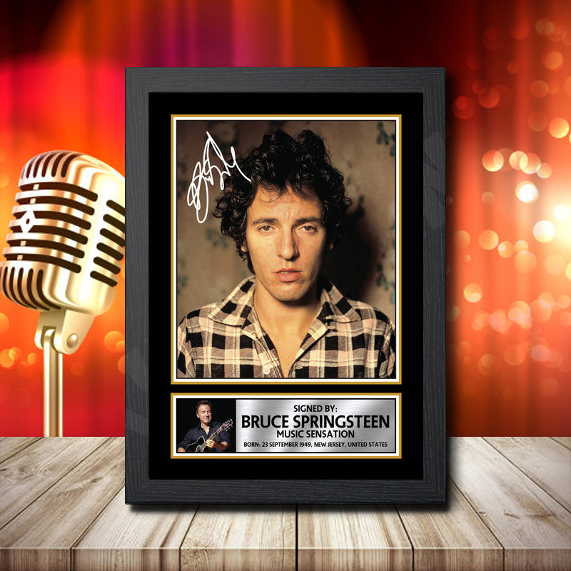 Bruce Springsteen – Printed Signature Music Star Print – Bruce Springsteen