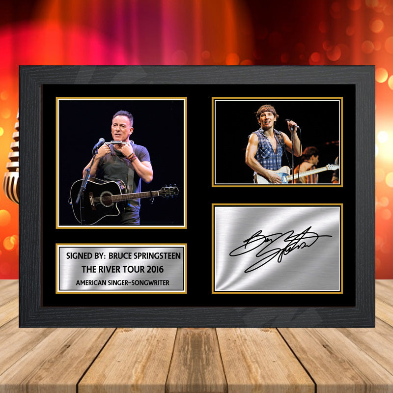 Bruce Springsteen The River Tour 2016 – Printed Signature Music-Landscape Star Print – Bruce Springsteen The River Tour 2016