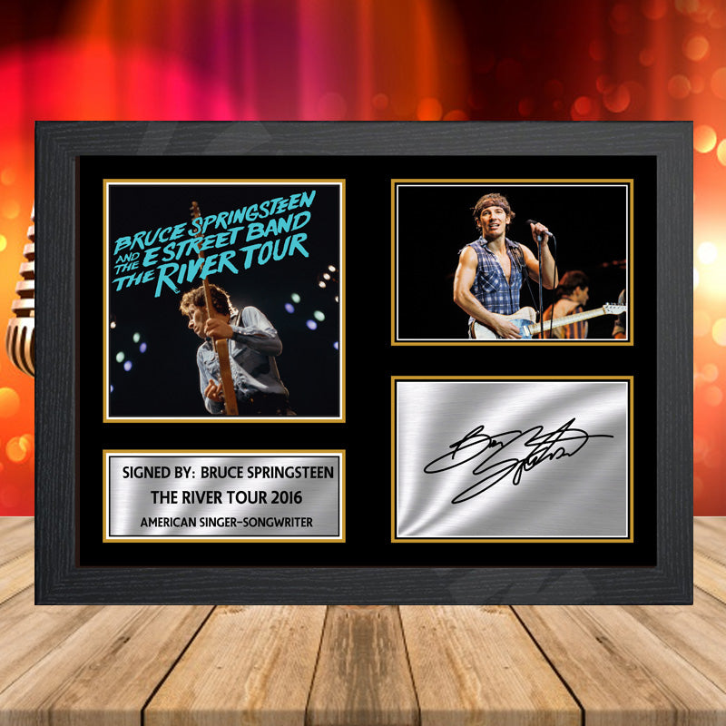 Bruce Springsteen The River Tour 2016 2 – Printed Signature Music-Landscape Star Print – Bruce Springsteen The River Tour 2016 2