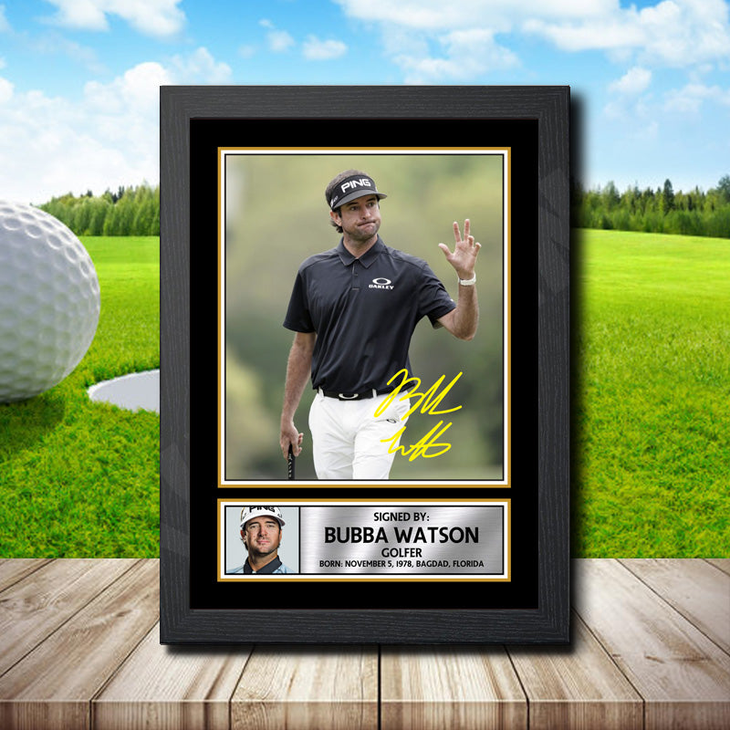 Bubba Watson 2 Printed Signature Golfer Star Poster Print Framed Wall Art Gift – Bubba Watson 2 Printed Signature Golfer Star Poster Print
