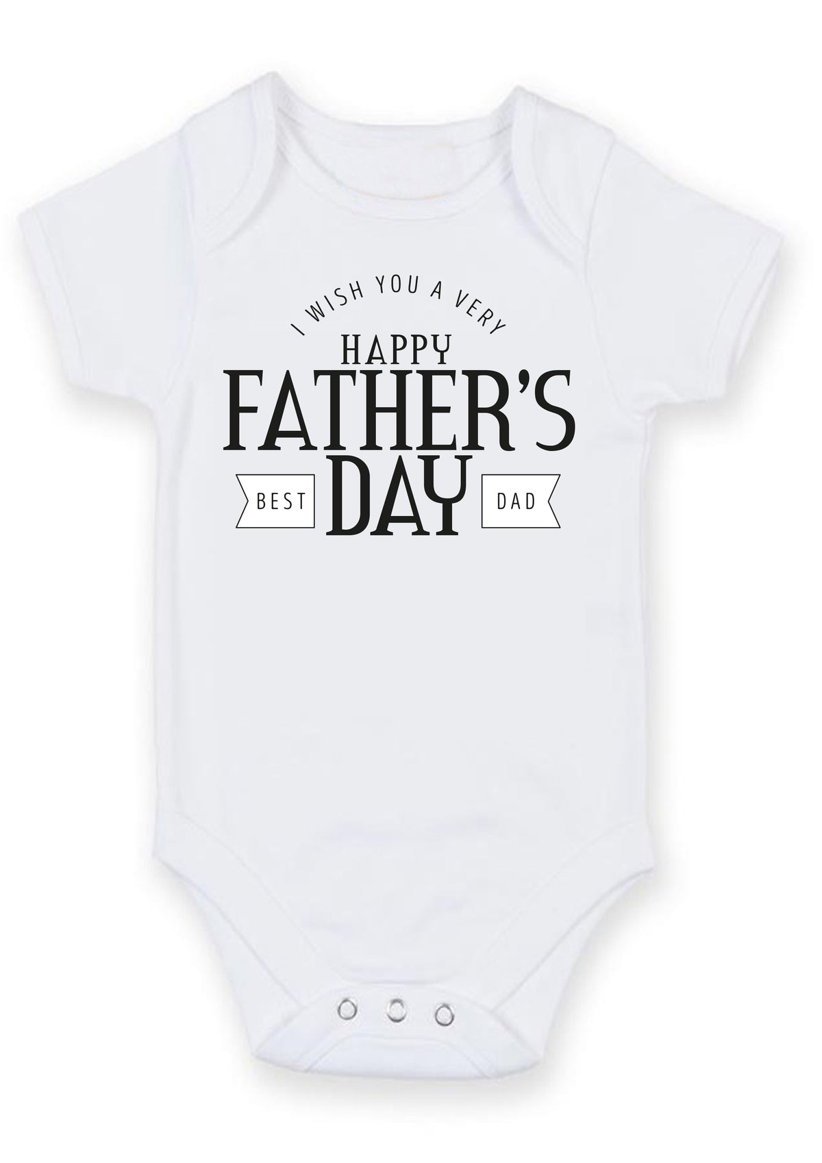 Happy Father's Day Baby Grow – Best Dad Baby Bodysuit – Cute Father's Day Baby Vest Gift from Baby Boy or Girl – Father's Day Keepsake Outfit for Dad – Happy Father's Day Baby Grow