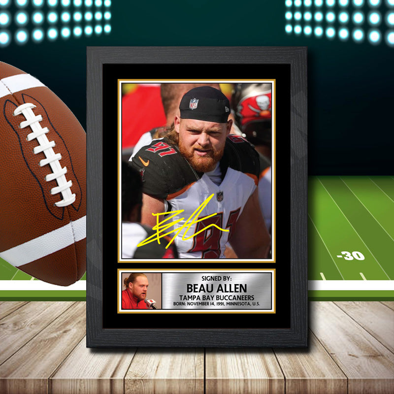 Beau Allen 2 – Printed Signature NFL Star Print – Beau Allen 2