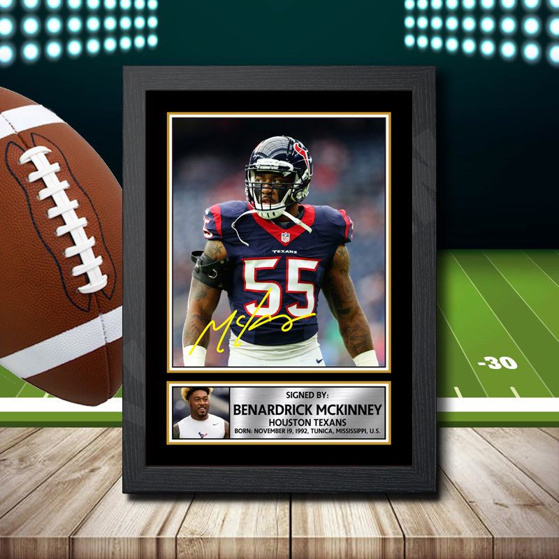 Benardrick Mckinney – Printed Signature NFL Star Print – Benardrick Mckinney