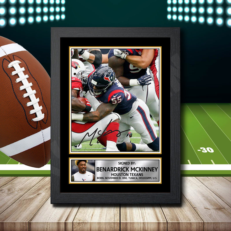 Benardrick Mckinney 2 – Printed Signature NFL Star Print – Benardrick Mckinney 2