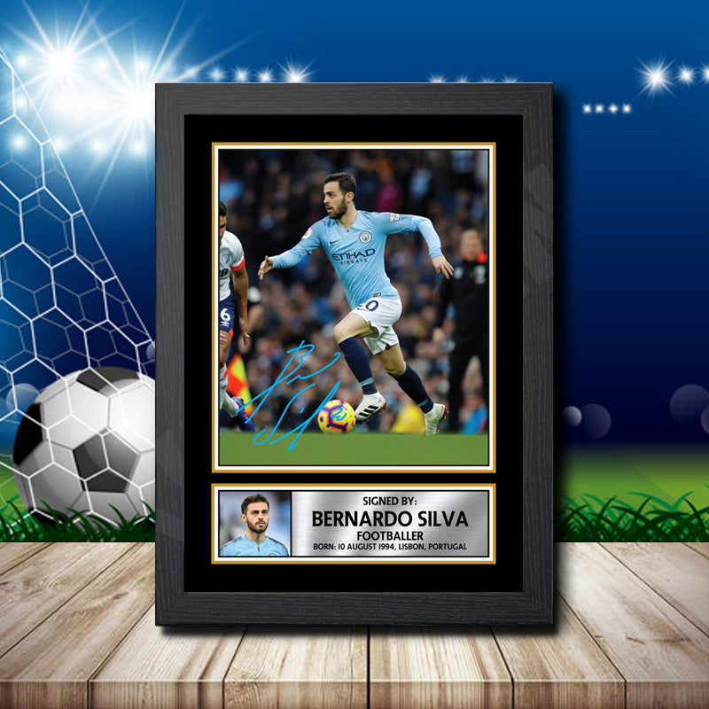 Bernardo Silva 2 Printed Signature Footballers Star Poster Print Framed Wall Art Gift – Bernardo Silva 2 Printed Signature Footballers Star Poster Print