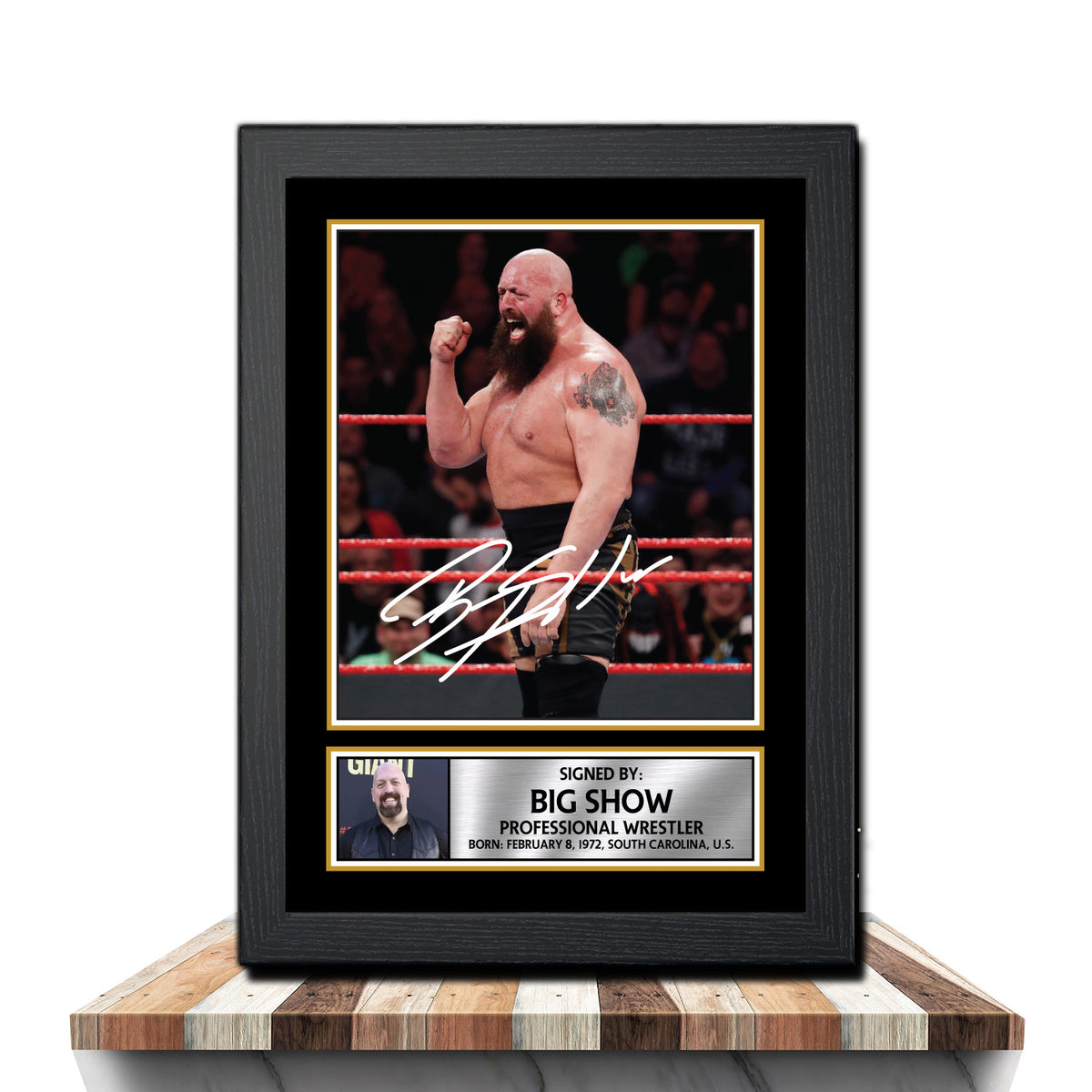 Big Show M958 Wrestling Printed Signature Poster Print Gift