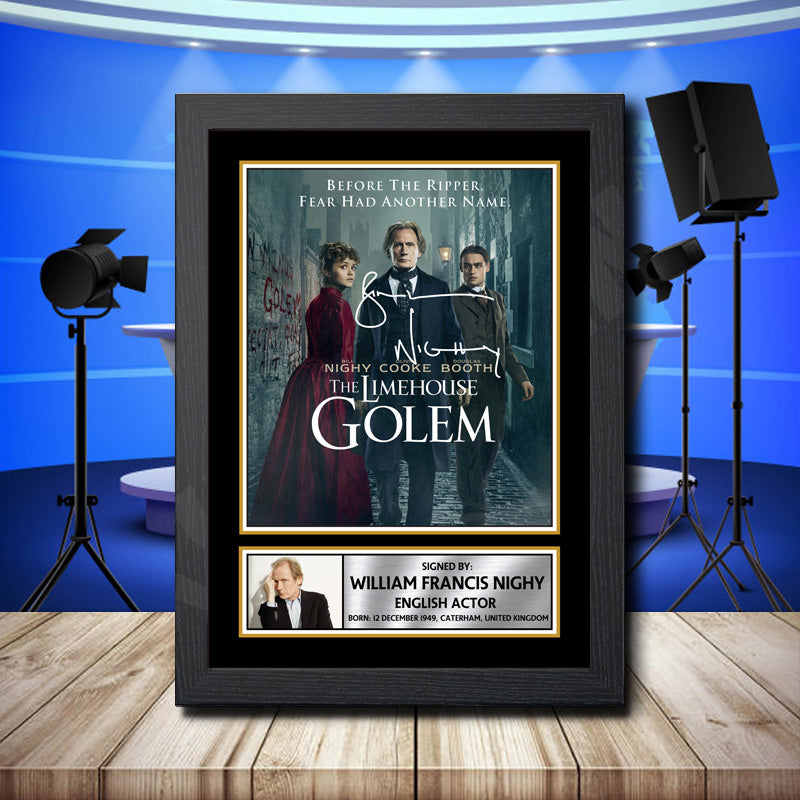 Bill Nighy 3 Printed Signature Television Star Poster Print Framed Wall Art Gift – Bill Nighy 3 Printed Signature Television Star Poster Print