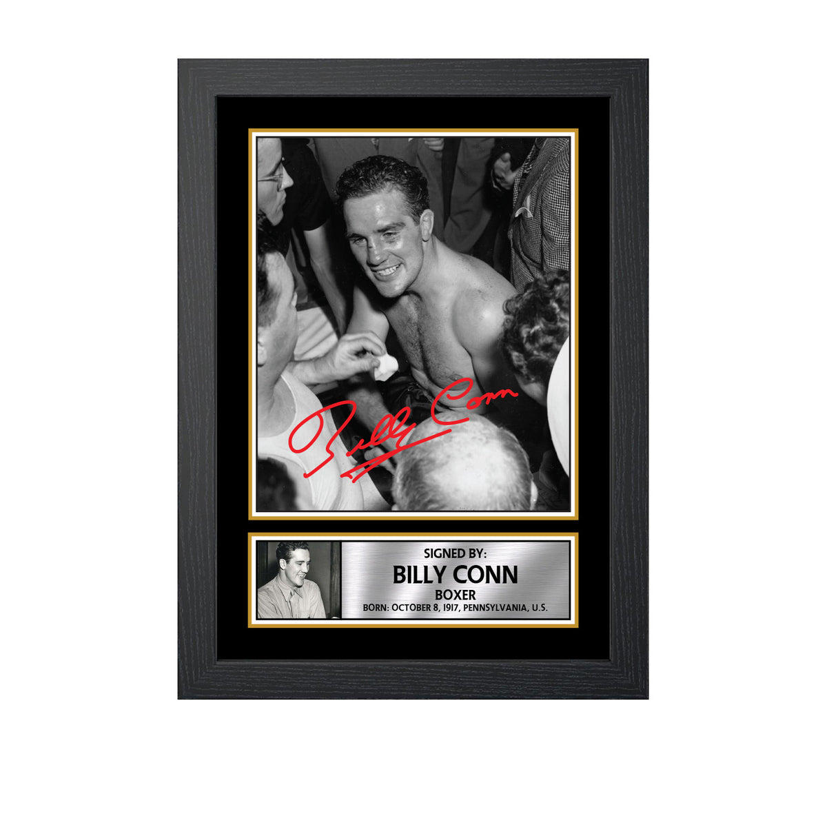 Billy Conn M667 Boxing Printed Signature Poster Print Gift