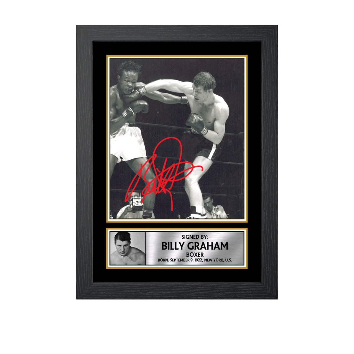 Billy Graham M669 Boxing Printed Signature Poster Print Gift