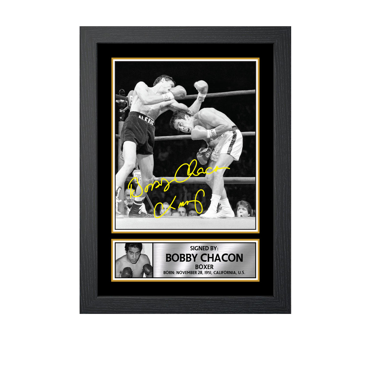 Bobby Chacon M671 Boxing Printed Signature Poster Print Gift