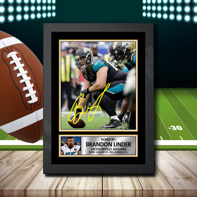Brandon Linder – Printed Signature NFL Star Print – Brandon Linder