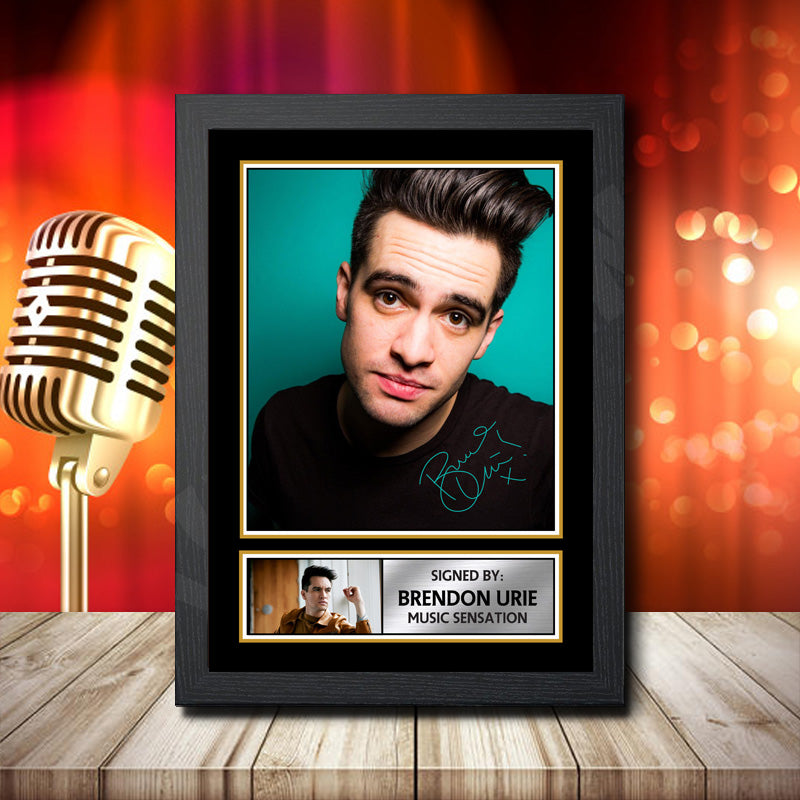 Brendon Urie – Printed Signature Music Star Print – Brendon Urie