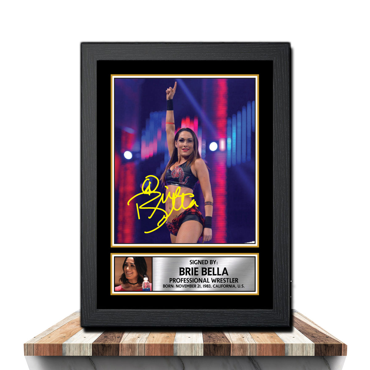 Brie Bella M964 Wrestling Printed Signature Poster Print Gift