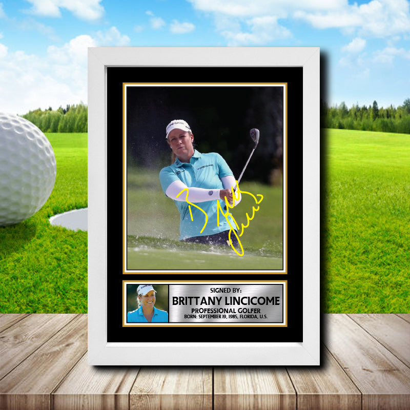 Brittany Lincicome 2 Golf Printed Signature Poster Print Gift