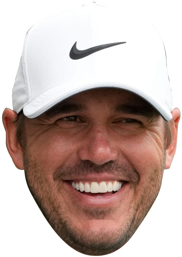 Brooks Koepka - Golf Fancy Dress Cardboard Celebrity Party Face Mask