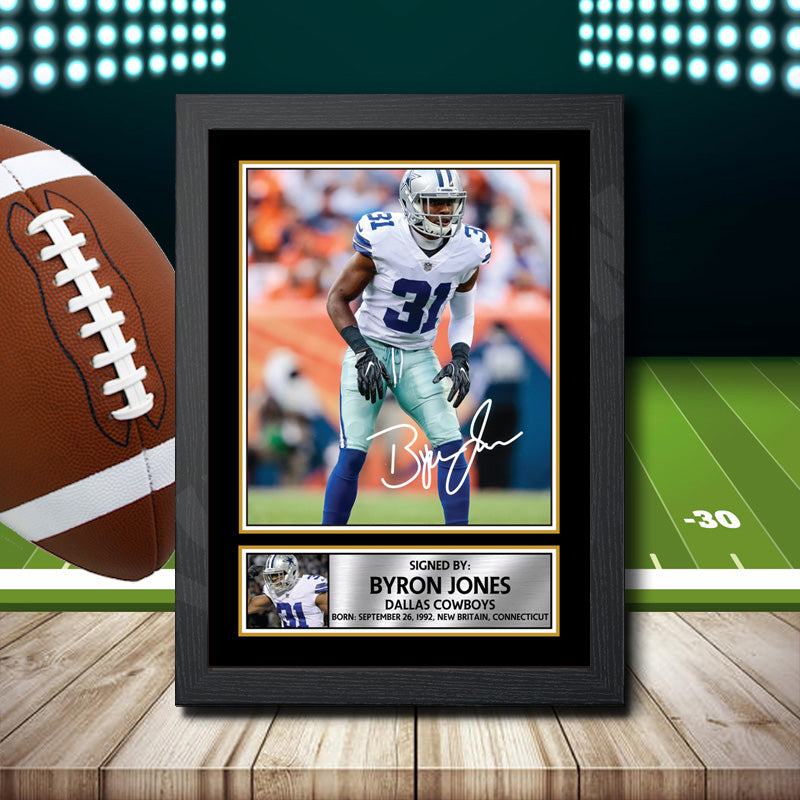 Byron Jones – Printed Signature NFL Star Print – Byron Jones