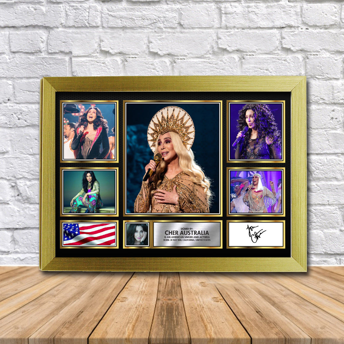 Cher Australia Music Gift Framed Printed Signature Star Poster Print Wall Art Gift – Cher Australia Music Gift Framed Printed Signature Star Poster Print Wall Art