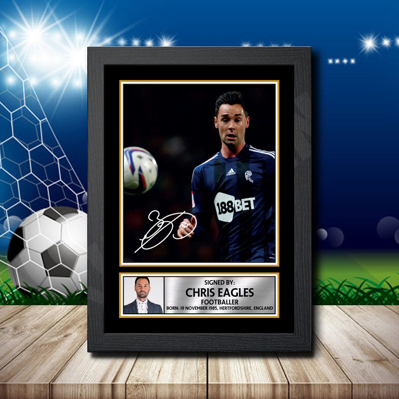 Chris Eagles 2 Printed Signature Footballers Star Poster Print Framed Wall Art Gift – Chris Eagles 2 Printed Signature Footballers Star Poster Print