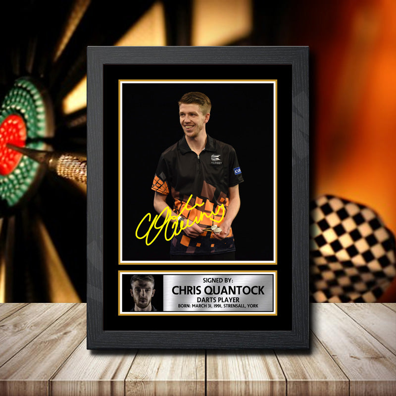 Chris Quantock Printed Signature Darts Star Poster Print Framed Wall Art Gift – Chris Quantock Printed Signature Darts Star Poster Print