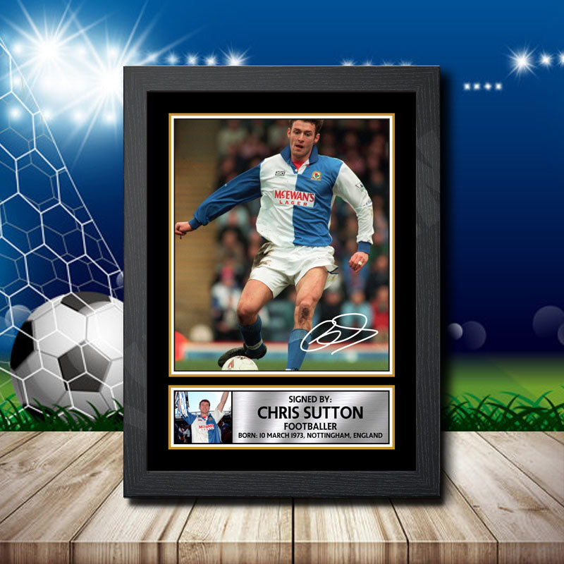 Chris Sutton Printed Signature Footballers Star Poster Print Framed Wall Art Gift – Chris Sutton Printed Signature Footballers Star Poster Print