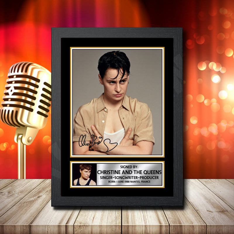 Christine And The Queens 1 – Printed Signature Music Star Print – Christine And The Queens 1