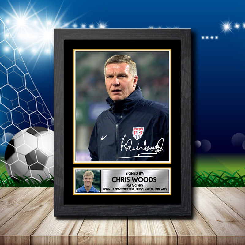 Chris Woods 2 Printed Signature Footballers Star Poster Print Framed Wall Art Gift β Chris Woods 2 Printed Signature Footballers Star Poster Print
