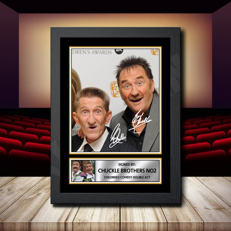 Chuckle Brothers No2 2 Printed Signature Movie Star Poster Print Framed Wall Art Gift – Chuckle Brothers No2 2 Printed Signature Movie Star Poster Print