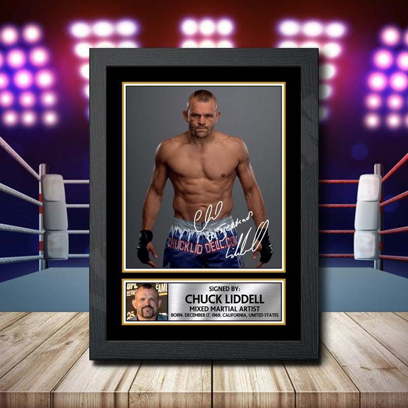 Chuck Liddell Printed Signature Ufc Star Poster Print Framed Wall Art Gift – Chuck Liddell Printed Signature Ufc Star Poster Print