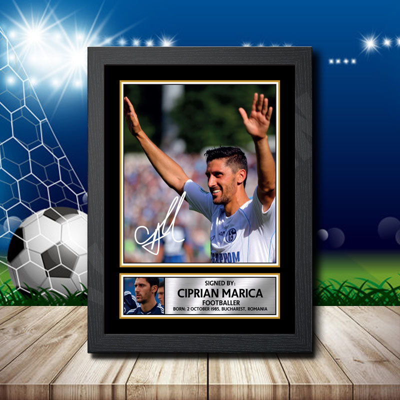 Ciprian Marica 2 Printed Signature Footballers Star Poster Print Framed Wall Art Gift β Ciprian Marica 2 Printed Signature Footballers Star Poster Print