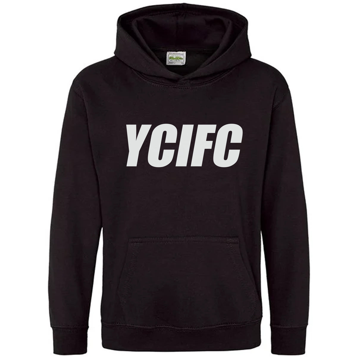 Personalized Football Player Team Kids/Adult Hoodies - Club Name Initials – Black, 1-2 Years (24"), Kids