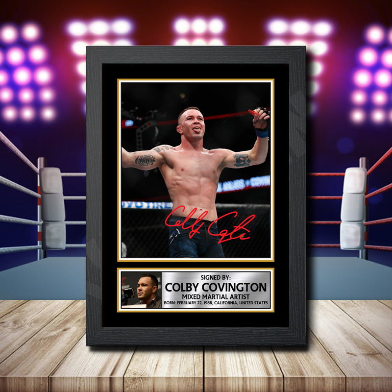 Colby Covington Printed Signature Ufc Star Poster Print Framed Wall Art Gift – Colby Covington Printed Signature Ufc Star Poster Print
