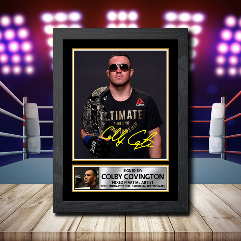 Colby Covington 2 Printed Signature Ufc Star Poster Print Framed Wall Art Gift – Colby Covington 2 Printed Signature Ufc Star Poster Print