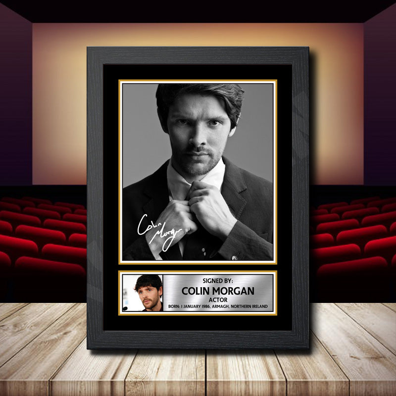 Colin Morgan 2 Printed Signature Movie Star Poster Print Framed Wall Art Gift – Colin Morgan 2 Printed Signature Movie Star Poster Print