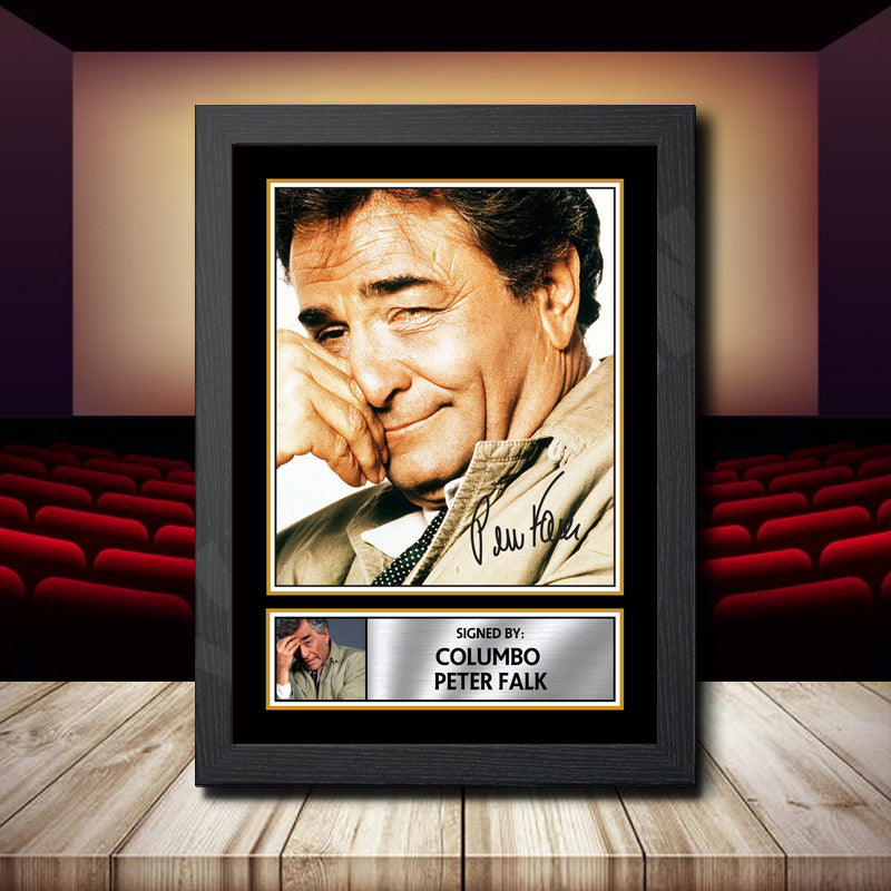 Columbo Peter Falk Printed Signature Movie Star Poster Print Framed Wall Art Gift – Columbo Peter Falk Printed Signature Movie Star Poster Print