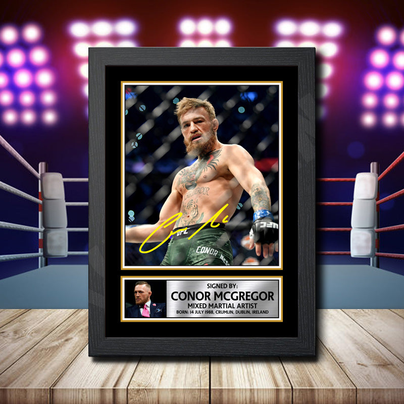 Conor Mcgregor Printed Signature Ufc Star Poster Print Framed Wall Art Gift – Conor Mcgregor Printed Signature Ufc Star Poster Print