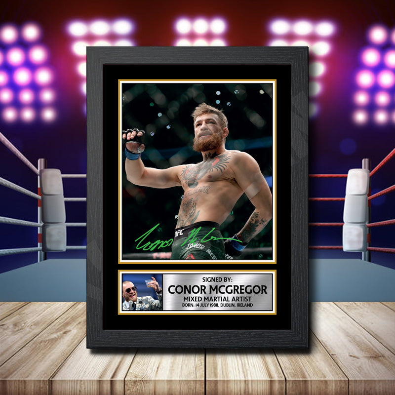 Conor Mcgregor 3 Printed Signature Ufc Star Poster Print Framed Wall Art Gift – Conor Mcgregor 3 Printed Signature Ufc Star Poster Print