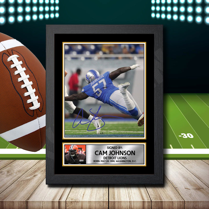 Cam Johnson – Printed Signature NFL Star Print – Cam Johnson
