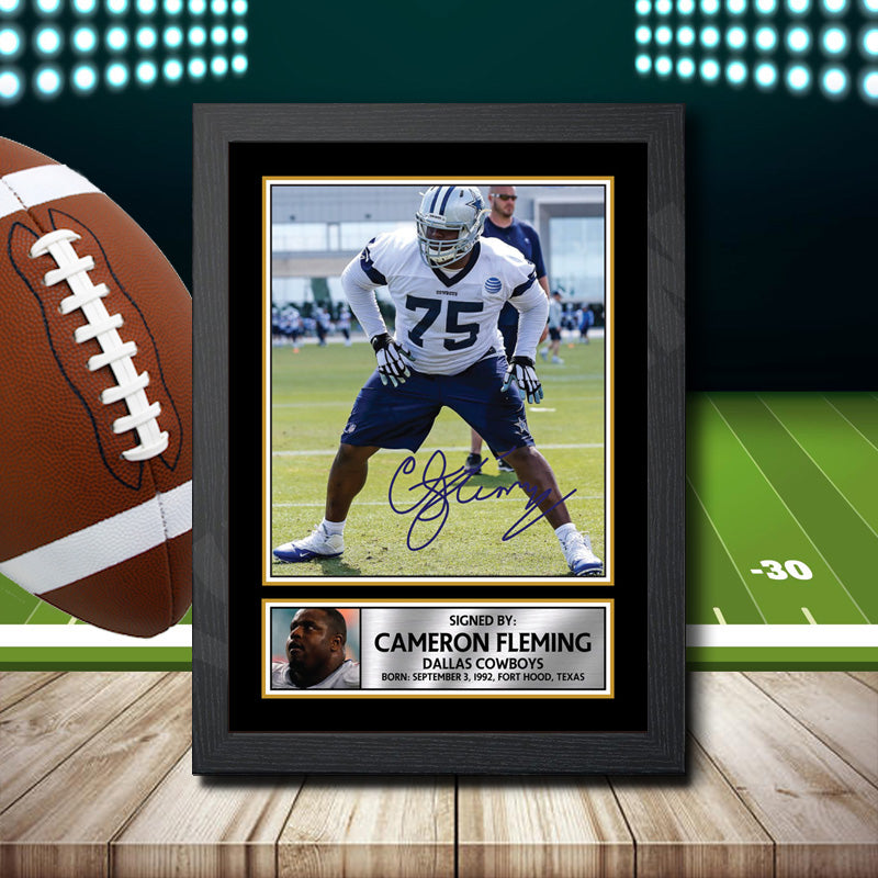 Cameron Fleming – Printed Signature NFL Star Print – Cameron Fleming