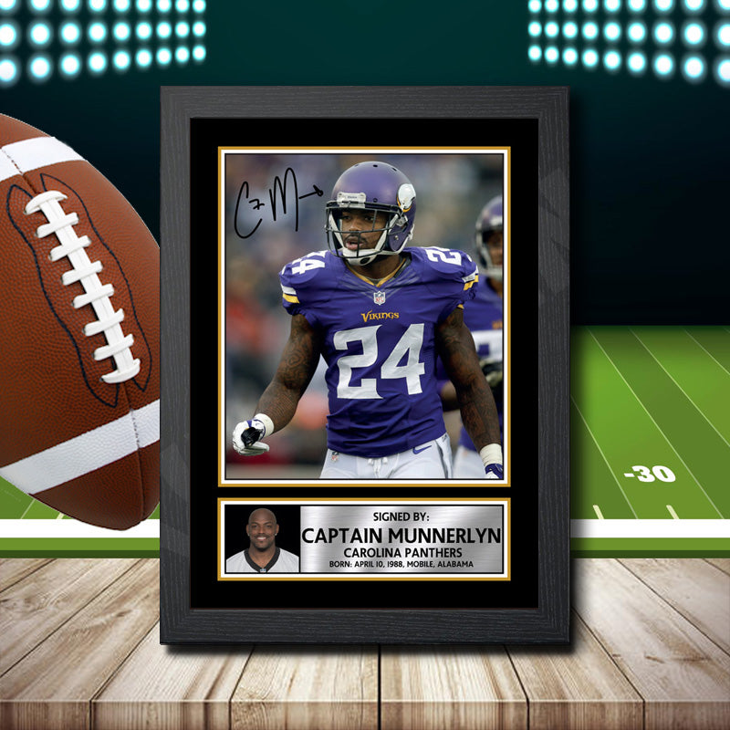 Captain Munnerlyn 2 – Printed Signature NFL Star Print – Captain Munnerlyn 2