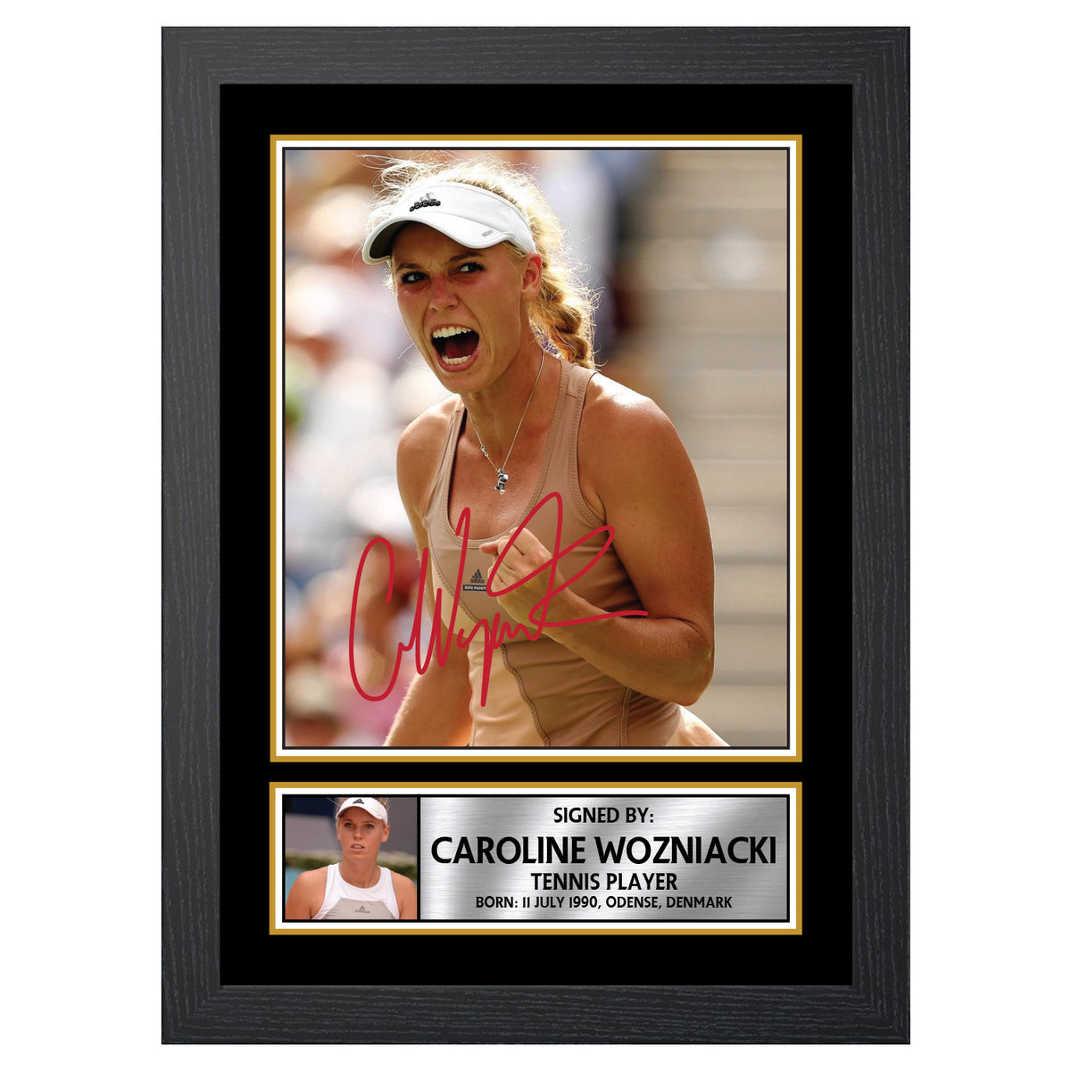 Caroline Wozniacki M551 Tennis Player Printed Signature Poster Print Gift