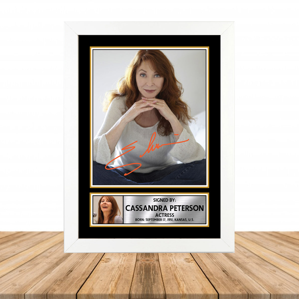 Cassandra Peterson M818 Television Printed Signature Poster Print Gift