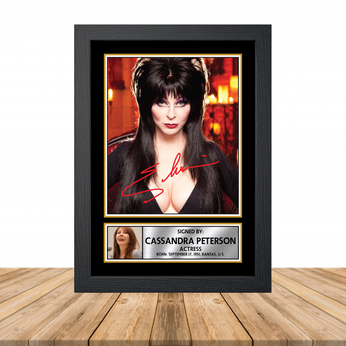 Cassandra Peterson M819 Television Printed Signature Poster Print Gift