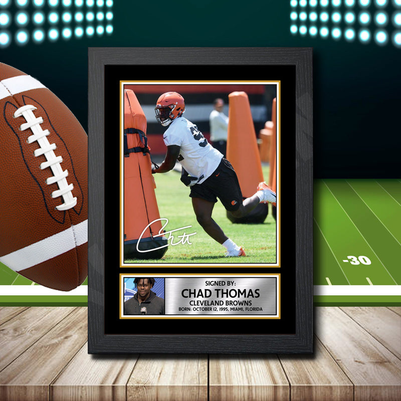 Chad Thomas 2 – Printed Signature NFL Star Print – Chad Thomas 2