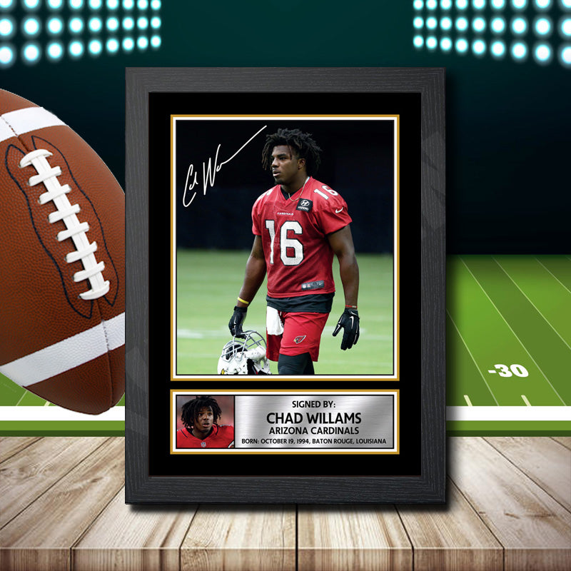 Chad Willams 1 – Printed Signature NFL Star Print – Chad Willams 1