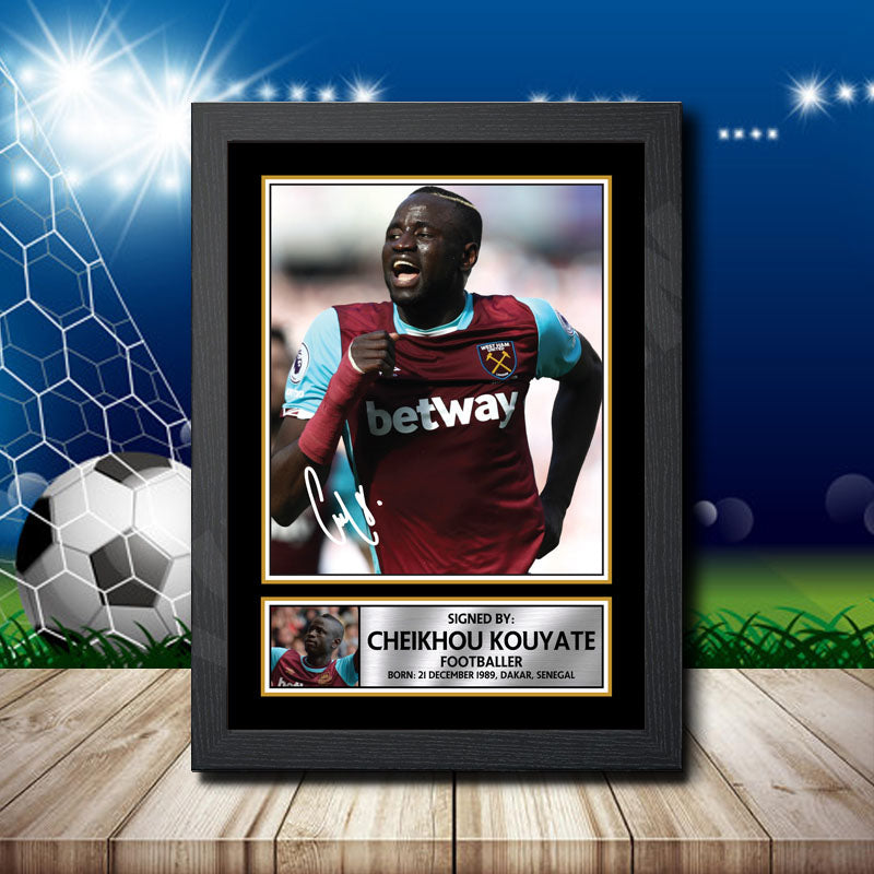 Cheikhou Kouyate 2 Printed Signature Footballers Star Poster Print Framed Wall Art Gift – Cheikhou Kouyate 2 Printed Signature Footballers Star Poster Print