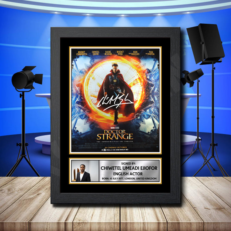 Chiwetel Ejiofor 3 Printed Signature Television Star Poster Print Framed Wall Art Gift – Chiwetel Ejiofor 3 Printed Signature Television Star Poster Print